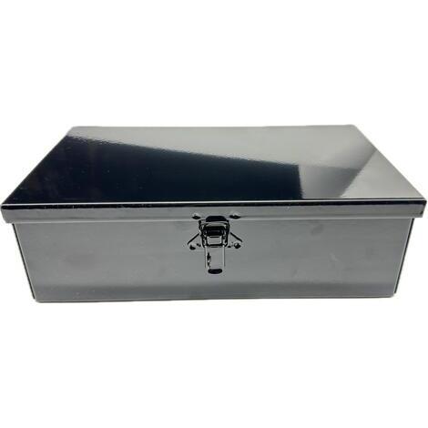 Cassetta porta attrezzi 300x90 H 175 mm nero lucido portalucchetto